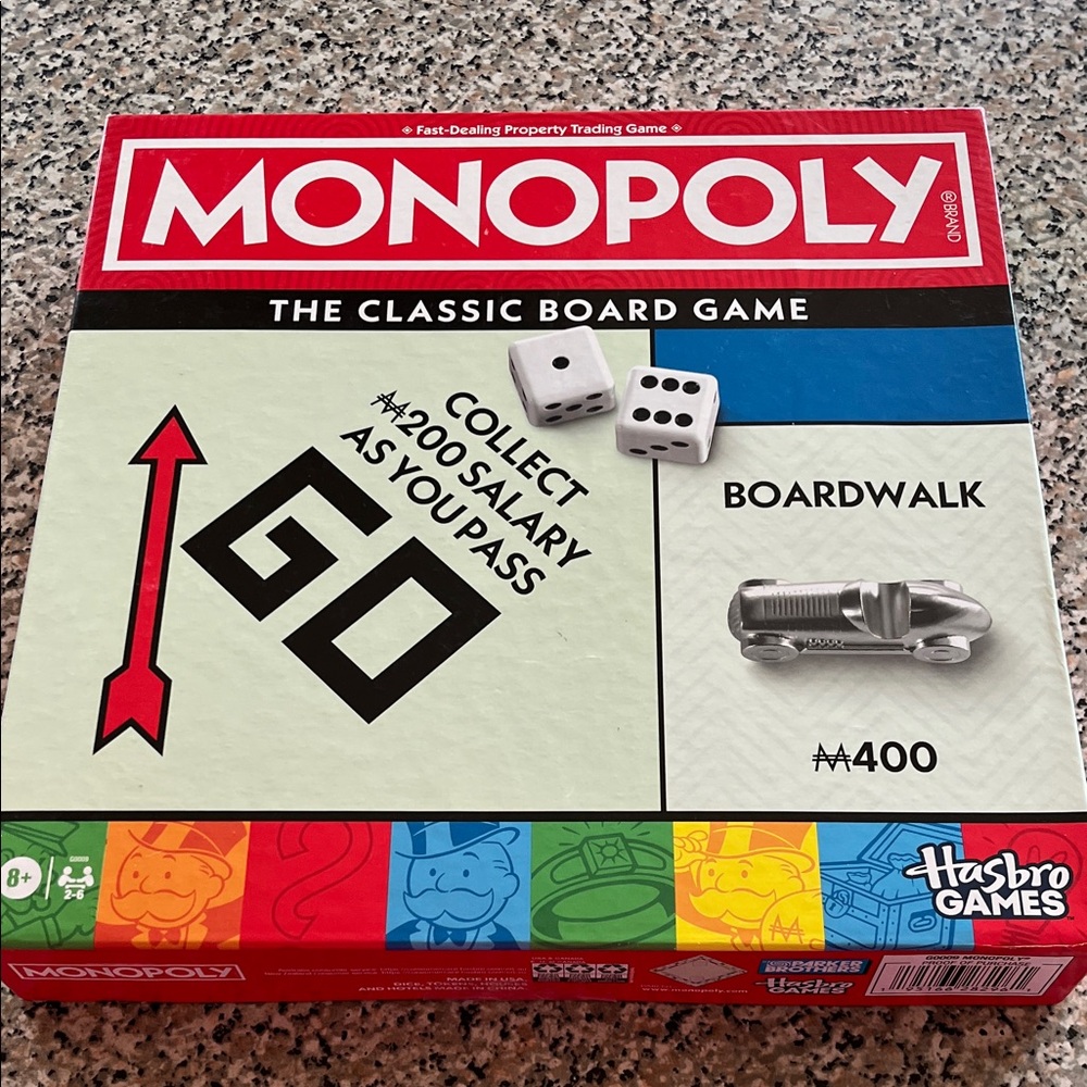 Hasbro Monopoly Classic Board Game NEW in Box